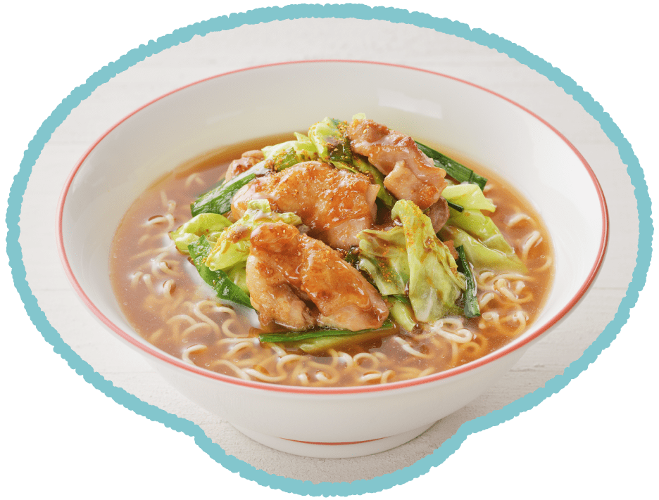 鶏ちゃん風みそラーメン