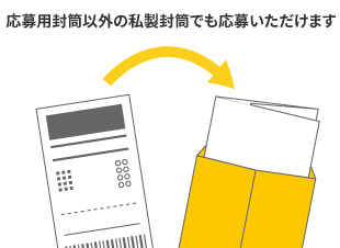 封筒にレシートを封入し、必要事項を記入