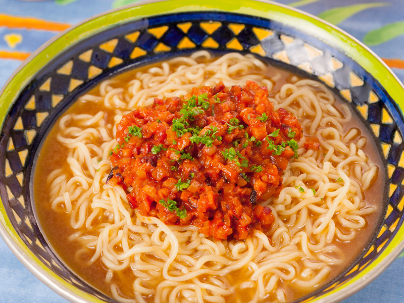 たこのミートソースラーメン