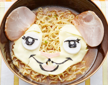 チーズでデコ★らいむちゃんのみそラーメン