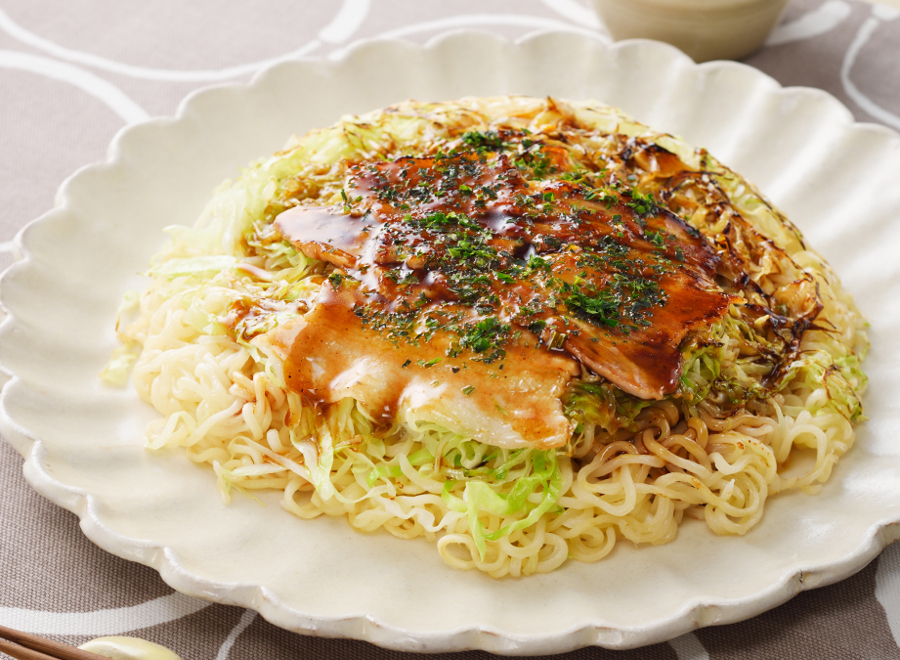 広島お好み焼き風ラーメン