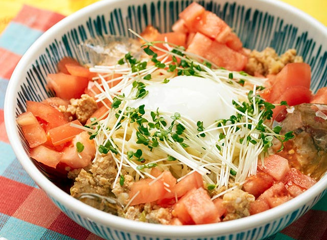 レンジでOK！肉味噌で冷やし担々麺