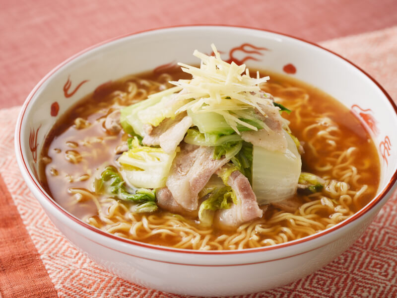 白菜が沢山食べられる！豚バラ白菜ラーメン