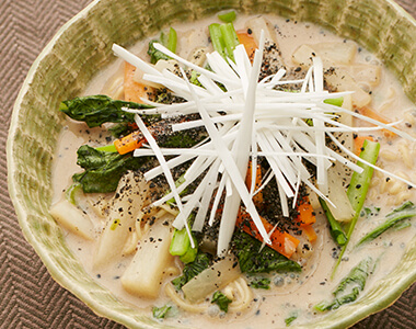 豆乳の胡麻よごし みそラーメン