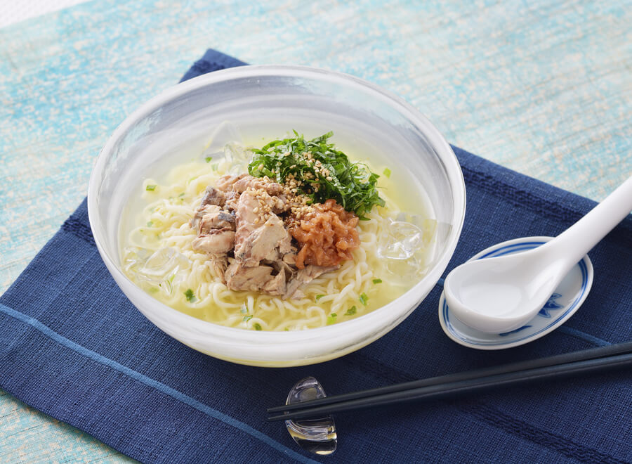 梅さば冷やしラーメン