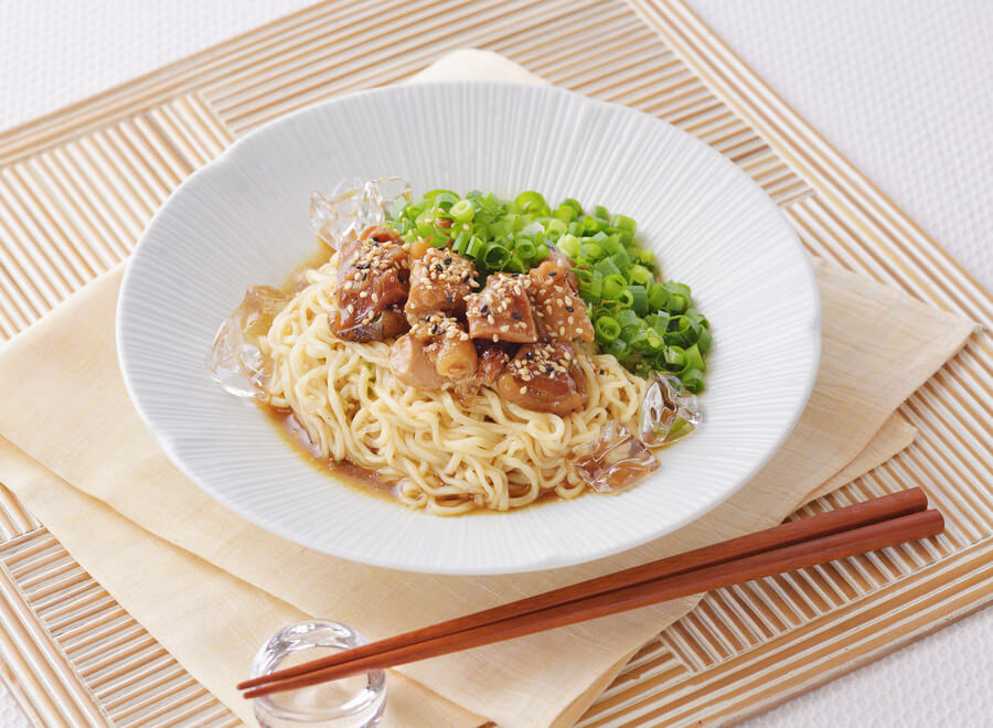 焼きとり冷やし氷あえ麺