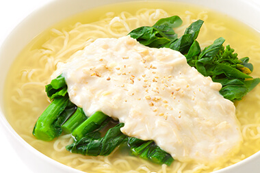 青菜の帆立あんかけ麺