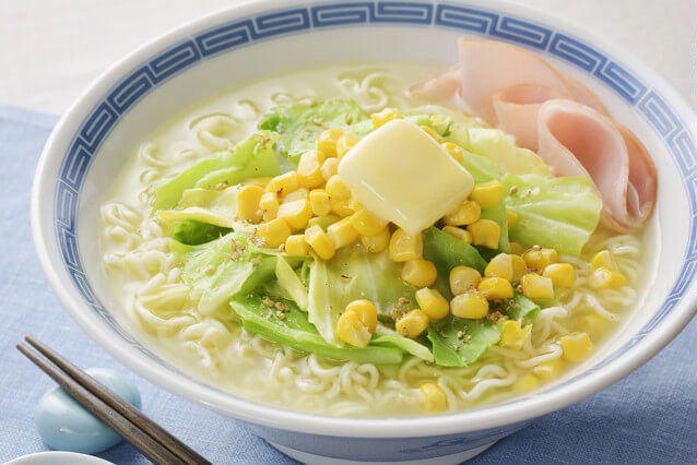 レンジで！塩バターコーンラーメン