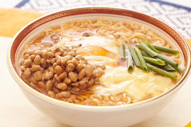 納豆チーズのチゲラーメン