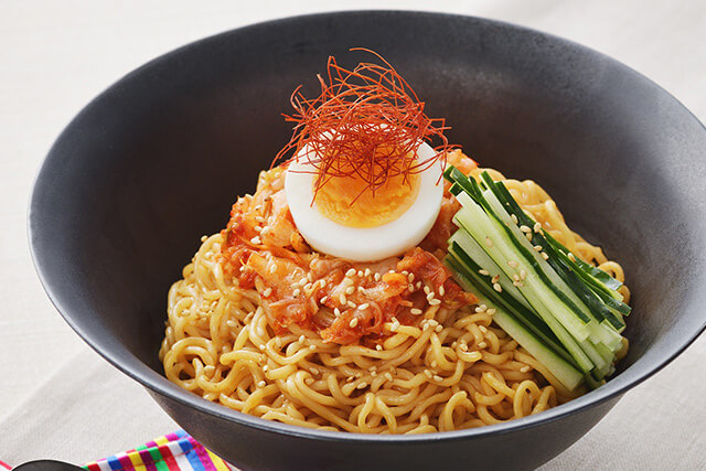 レンジで！サッポロ一番で旨辛ビビン麺