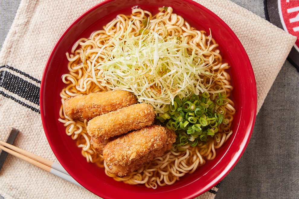 絶対勝ちたいときのウインナーカツラーメン