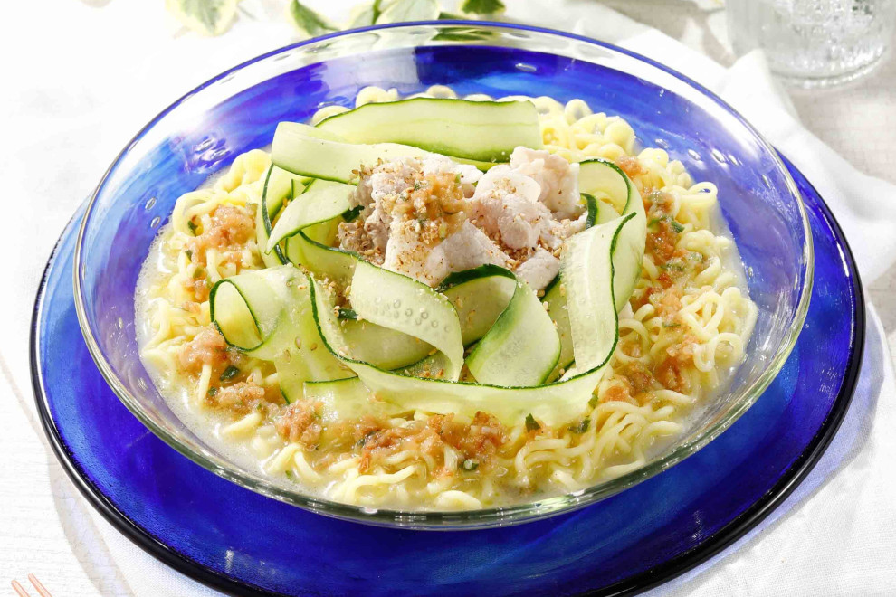 梅ダレの豚しゃぶ冷やしラーメン
