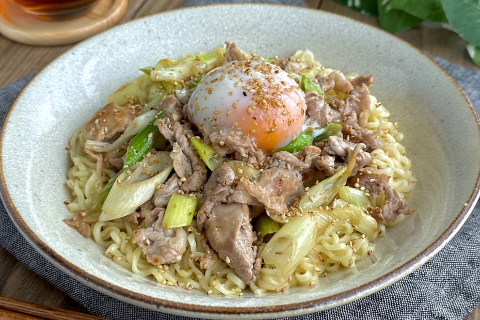 豚こまねぎ塩まぜめん