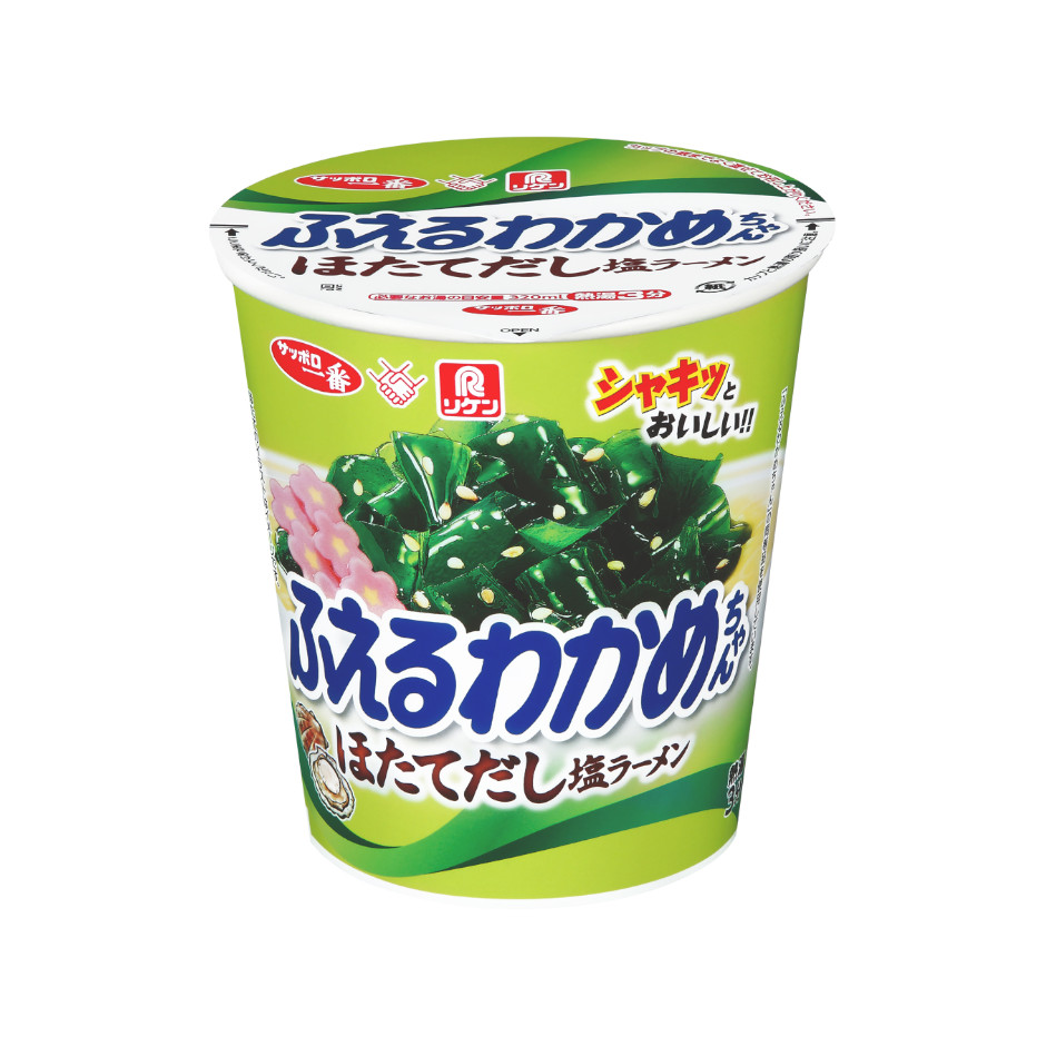 サッポロ一番　リケン　ふえるわかめちゃん　ほたてだし塩ラーメン
