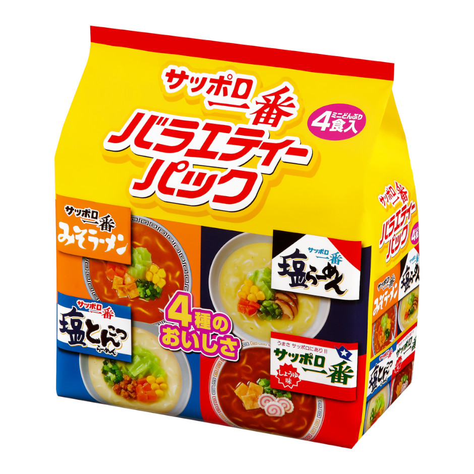 サッポロ一番　ミニどんぶり　バラエティーパック　４食入