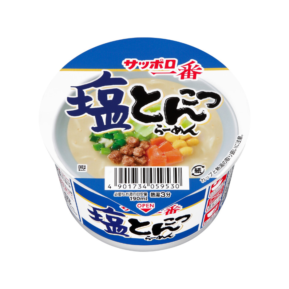サッポロ一番　塩とんこつらーめんミニどんぶり