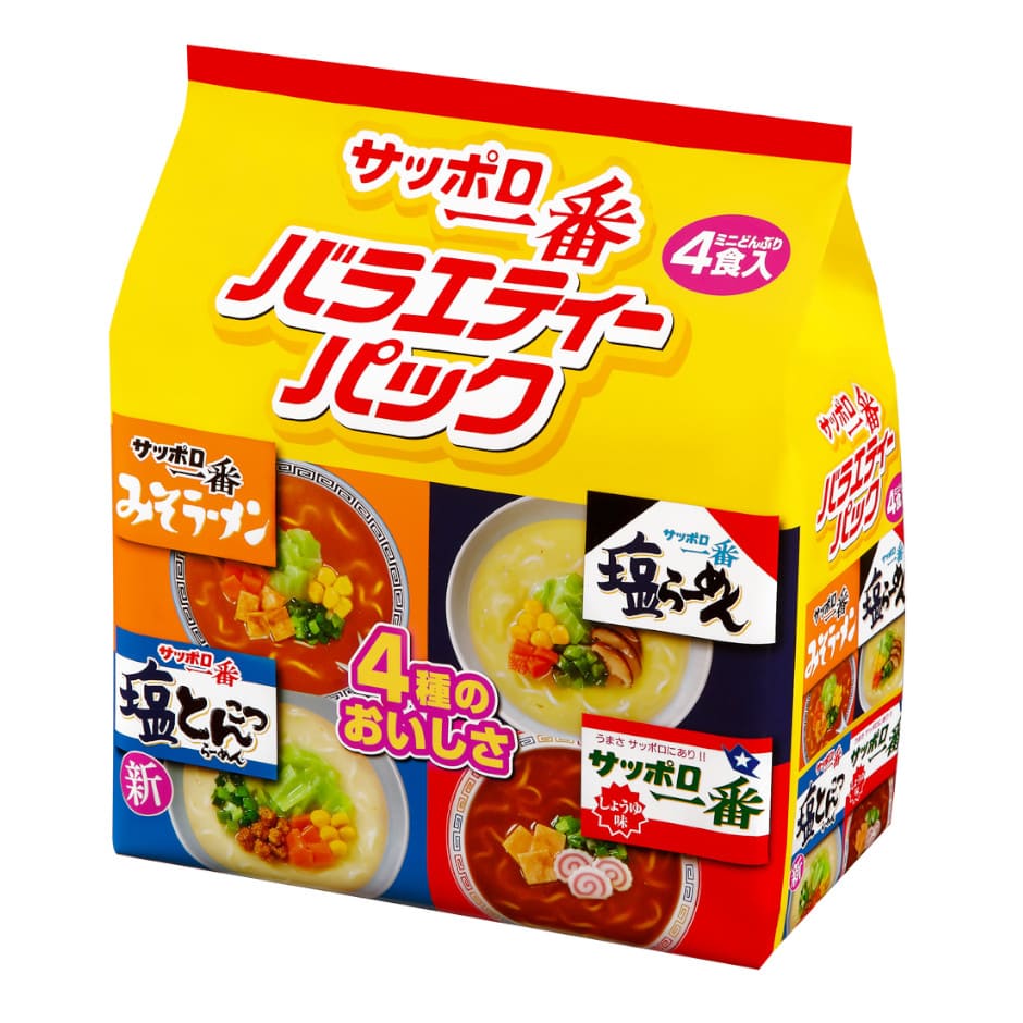 サッポロ一番　ミニどんぶり　バラエティーパック　４食入
