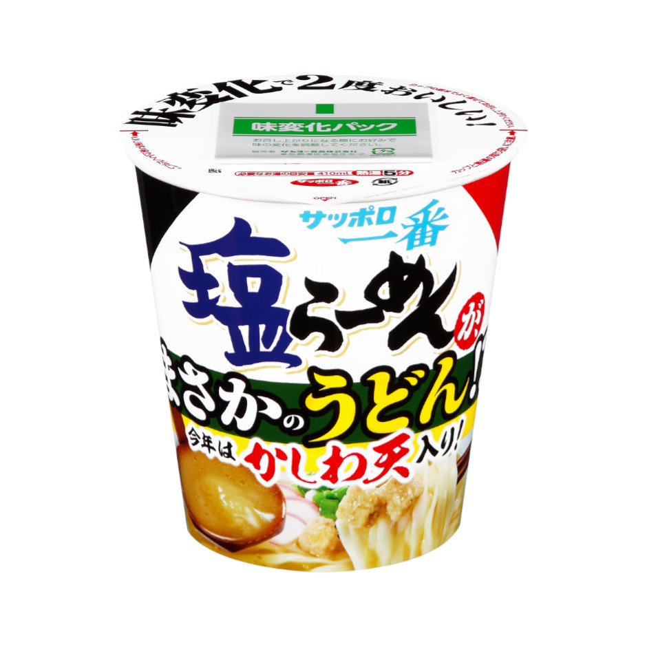 サッポロ一番　塩らーめん　タテビッグ　まさかのうどん！？