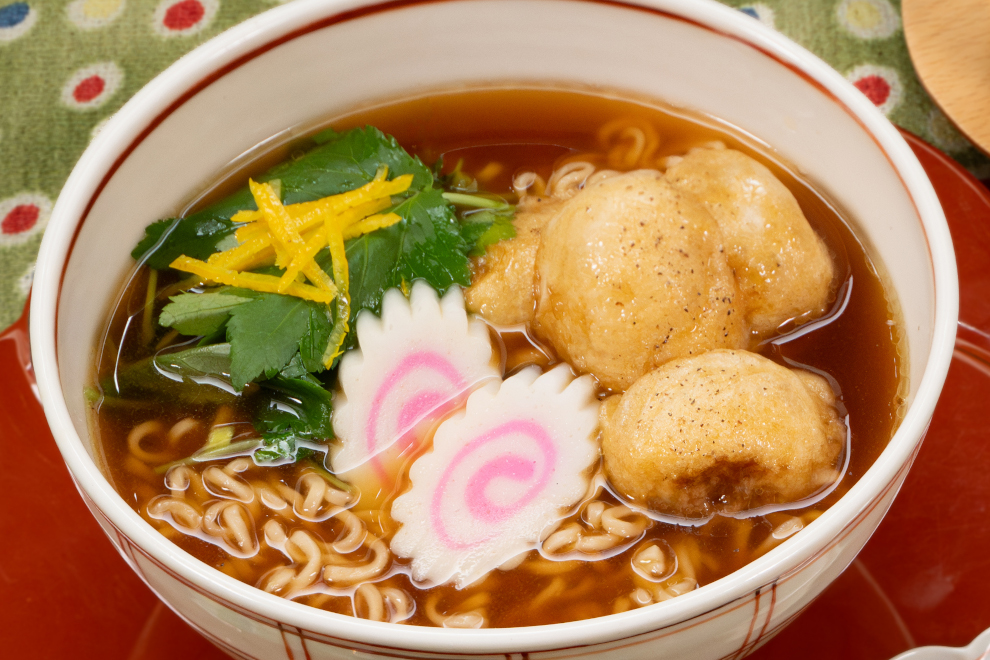 バターしょうゆ餅おかきラーメン