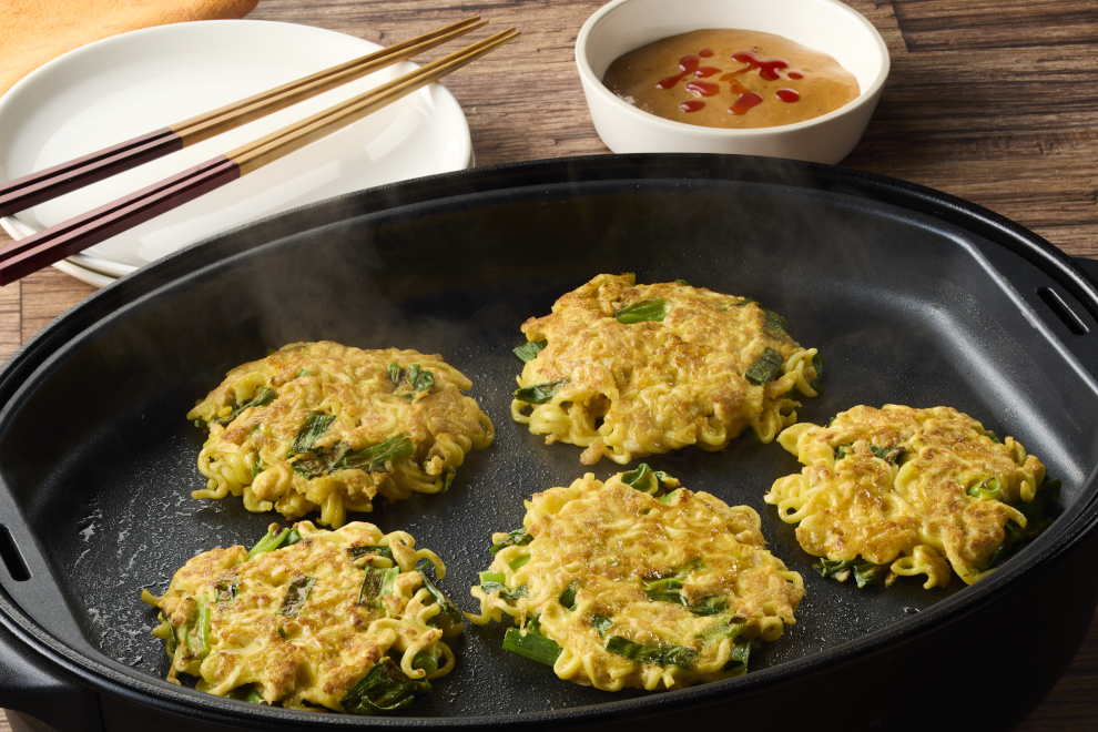 青ねぎたっぷり！旨辛ねぎ焼き