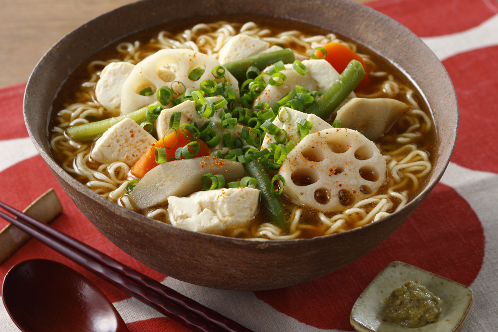 根菜たっぷり！みそラーメン