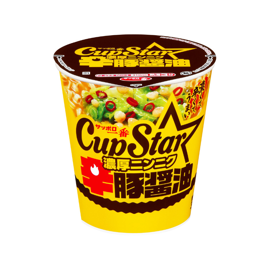 サッポロ一番　カップスター　辛豚醤油